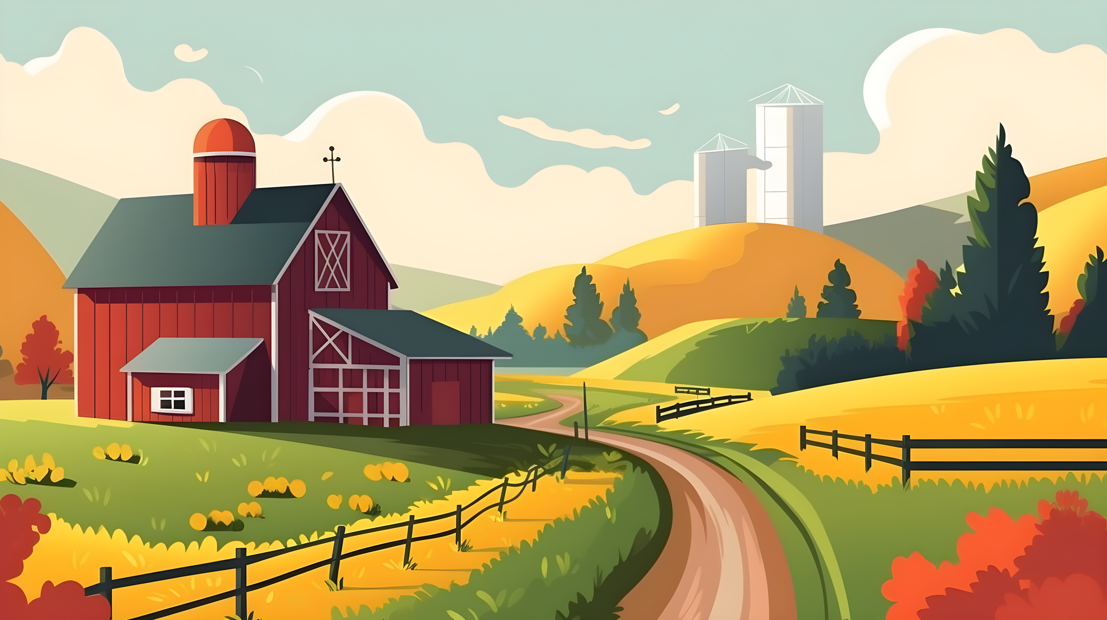Farm Field Landscape