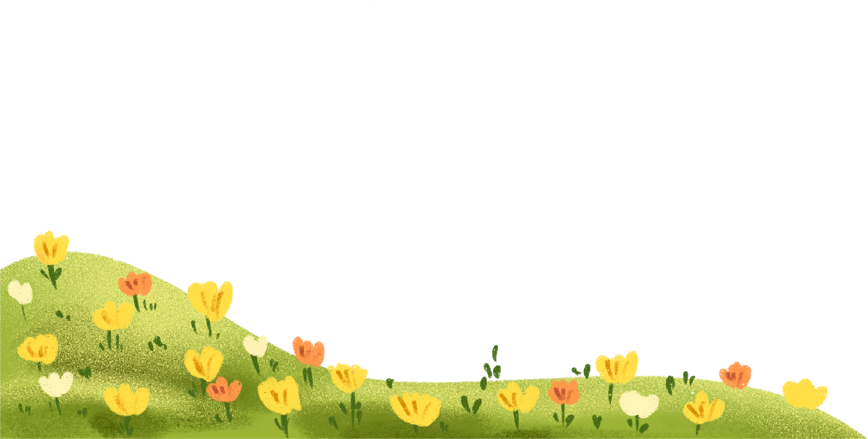 Grass and flower illustration