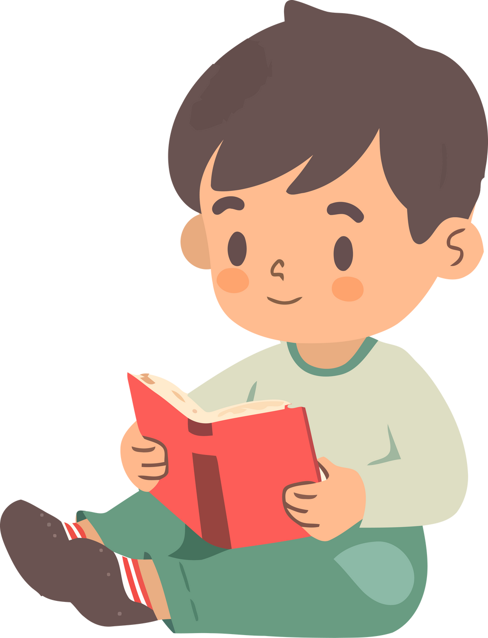 Happy Child Reading