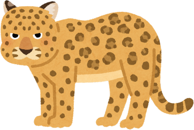 Leopard Illustration with Detailed Spot Patterns